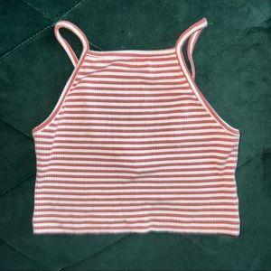 Forever21 Striped Crop Top